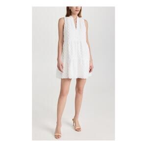 Amanda Uprichard 'Connolly' White V Neck Dress Size S